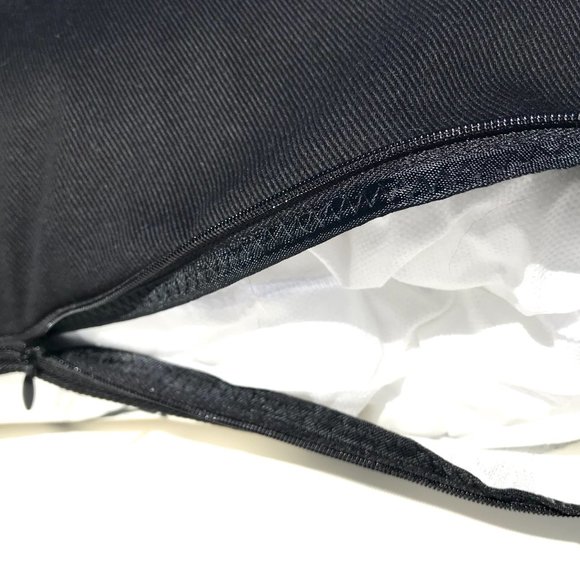 Throw pillow with piping. Zipper enclosure. Includes a down alternative insert. - Picture 5 of 8